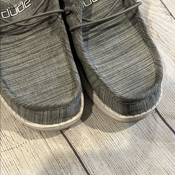 Gray Hey Dudes - Size Y5 - Picture 3 of 4